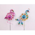 Peacock Flamingo Crane Solar Garden Ornament With Low Light Intensity for sale