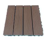Outdoor Woodgrain WPC Floor Tiles Decking Plank Click Flooring 300x300mm for sale
