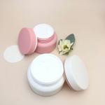 68mm Anodized Caps Acrylic Skin Care Face Cream Jar 350ml for sale