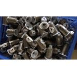 Longtai Textured Polyester Thread Brown Color 420D / 3 Plastic Dye Tube for sale