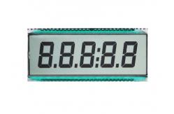 China Monochrome Lcd Segment Display HTN LCD Display Module With White LED Backlight supplier