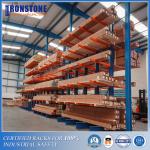Double Side Arm Heavy Duty Cantilever Warehouse Racking For Bulky Materials Storage for sale