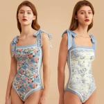 Ladies One Piece Swimsuit Durable High Elastic Sexy Spf50++ Colorful Miss The New Type No Steels comfortable for sale