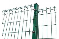 China Green Pvc Coated Welded Wire Mesh Fence / 3D Curved Wire Mesh Fencing supplier