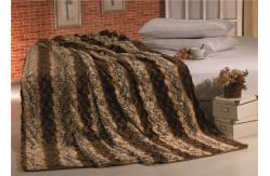 China Animal Printed PV Plush Sherpa Blanket For Home Rectangular Polyester Winter supplier