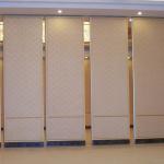 Movable Aluminum High Modern Wood Panels Office Hotel Sliding Folding Partition Walls for sale