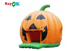 China Child  Tarpaulin Halloween Inflatable Pumpkin Bouncer For Party supplier