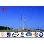 Hot Dip Galvanized Steel Utility Pole 86um Electrical Power Line 1mm - 30mm for sale