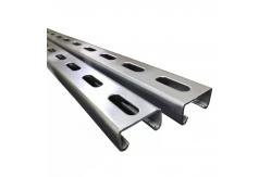 China Fire Resistant C Shaped Steel Galvanised Slotted Channel For Industrial Constructions supplier