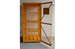 China Industrial Wire Mesh Propane Tank Storage Cabinet , Oxygen Acetylene Storage Cages supplier
