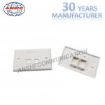 115*70 Wall Mount Network Cable Faceplate RJ45 RJ11 Single Port Horizontal Type for sale