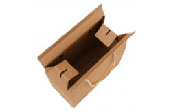 China Custom Packaging Recycled Kraft Paper Box With Rope Handle Environmental and Packing Items supplier