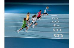 China 9-13MM Sandwich System Athletic Track Material 400 Meter 8 Lanes Jogging Tracks supplier