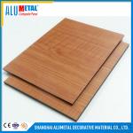 2440mm 3mm Wooden Aluminium Composite Panel Anodized For Exterior Wall for sale