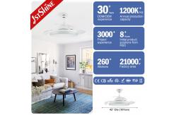 China 42 Inch Retractable Crystal Chandelier Ceiling Fans Indoor use supplier