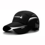 Outdoor 5 Panel Running Hat , Dryfit Fabric Foldable Summer Hat For Sports for sale