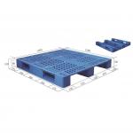 Plastic Block Pallet Logistic System Plastic Box Pallet  For Heavy Duty Storage for sale