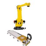 5 Axis Fanuc Palletizing Robot Industrial M-410iB/140H With GBS  Robot Rail for sale