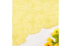 China Milk Silk Polyester Guipure Lace Trim 135Cm Width Polyester Embroidery Lace Trimming supplier