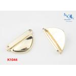 Light Gold Handbag Twist Lock 48mm , High Grade Turn Lock Clasp Hardware