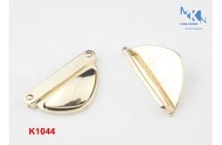 China Light Gold Handbag Twist Lock 48mm , High Grade Turn Lock Clasp Hardware supplier