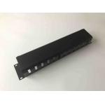2u Horizontal Cable Management , Dustproof 19 Inch Rack Cable Management With Cover for sale