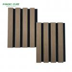 Customizable Wood Slatted Wall Acoustic Felt Panels Interior Decoration 2400*600*21 mm for sale