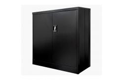 China 2 Doors Foldable Metal Storage Shelf Cabient With Recessed Handle supplier