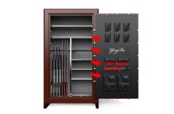China digital lock with UL 36Guns Gun Safe Box With 75 Mins Fireproof Rating supplier