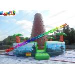 Customized Inflatable Climbing Wall , inflatable rock wall With Jungle for sale