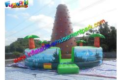 China Customized Inflatable Climbing Wall , inflatable rock wall With Jungle supplier