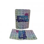 weed Weed Aluminum Foil Mylar Bag 3 Sides Seal Standing Bag With Zipper for sale