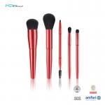 5PCS Magnetic Metal Handle Cosmetic Brush Set with Private Label Premium Synthetic Hair Make up Brush for sale