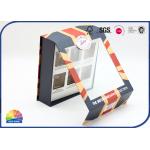 Visible Plastic Film Flip Lid Paper Printed Box Package With Insert