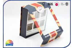 China Visible Plastic Film Flip Lid Paper Printed Box Package With Insert supplier
