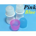 30ml 50ml HDPE sunscreen body care empty essential oil Plastic Deodorant Bottle with Roller Ball for Body Odor for sale