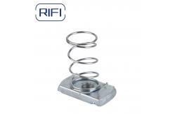 China Zinc Stainless Steel Spring Nuts Silver Electroplated Strut Channel Spring Nut supplier