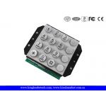 Vandal - Proof 4 X 4 Matrix Door Access Numeric Keypad With 16 Round Keys for sale