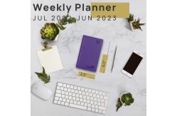 China 80GSM Paper Purse Size Planner With Hourly Schedule And Monthly Tabs supplier