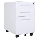 ODM 3 Drawer Nightstands 0.02cbm Metal Mobile Pedestal For Stuff Room for sale