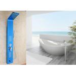 Blue Painting ROVATE Wall Mount Shower Panel Massage Function 1360*190mm Size for sale