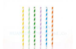 China Food Grade Bleached Coloured Paper Straws With Harmless Non Toxic Ink supplier