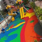 odorless EPDM Rubber Granules Sports Floor dustproof 8mm epdm surface