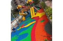 China odorless EPDM Rubber Granules Sports Floor dustproof 8mm epdm surface supplier