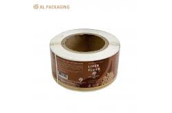 China Rectangle Packaging Label Sticker Roll Custom Make Your Own Logo Stickers supplier