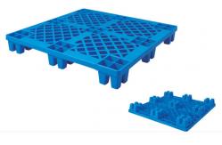 China Heavy Duty Euro HDPE Large Stackable Plastic Pallet Reversible Double Sides supplier