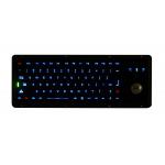 Black Marine Usb Panel Mount Keyboard With Optical Trackball for sale