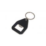 Zinc Alloy PU Leather Keychain Holder Bottle Opener Carbon Fibre Keyring for sale