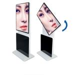 Rotating 55 Touch Screen Kiosk Floor Standing Vertical Interactive For Shopping Mall for sale