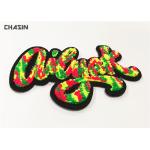 Custom Iridescent Letter Chenille Iron On Patches For Letterman Jackets for sale